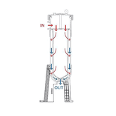 HXP PVC Bag Filter Housing – 1 Single Length, 2" Flange Connection - H2O Warehouse
